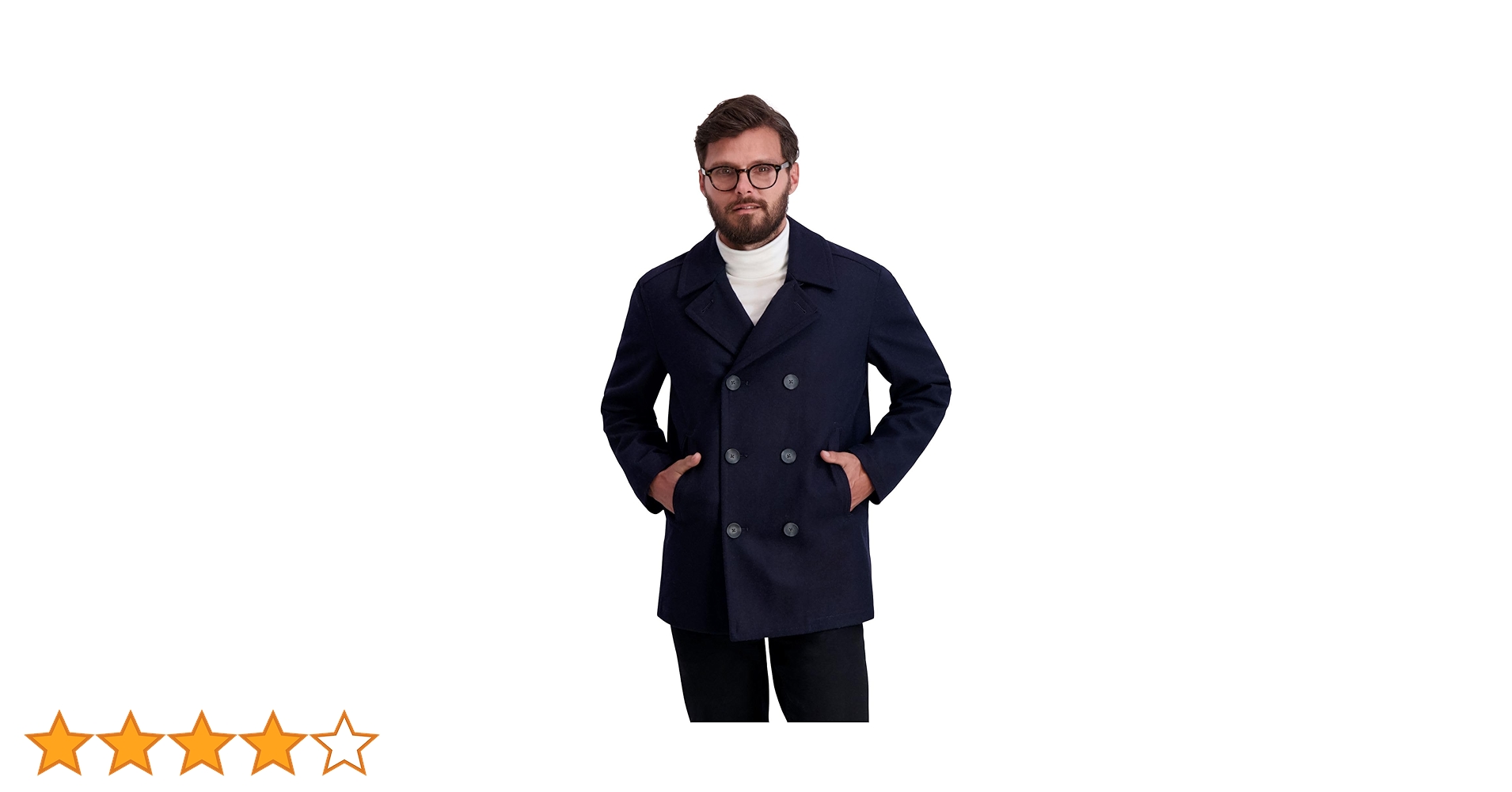 Amazon | Nautica メンズ ダブルのウール製ピーコート US サイズ